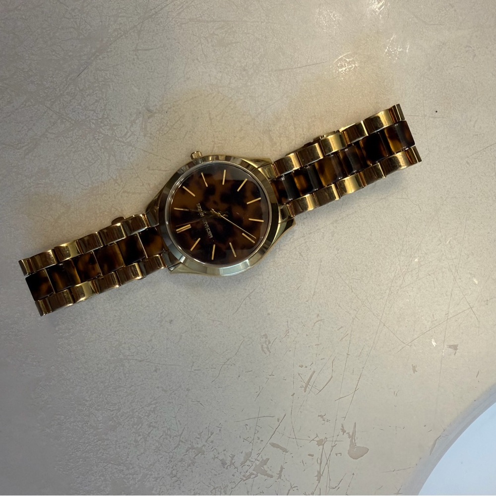 Gold and Brown Women’s Watch